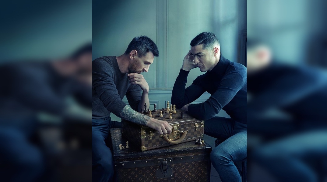 Κριστιάνο Ρονάλντο και Λιονέλ Μέσι σε μια «κρίσιμη» παρτίδα σκάκι για τον Louis Vuitton