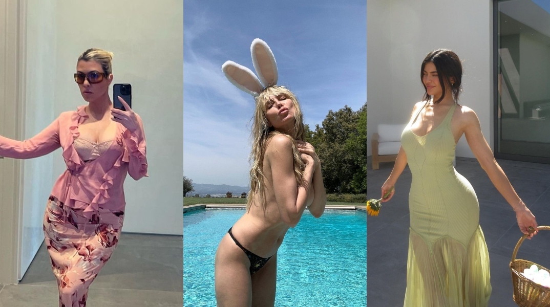 Kourtney Kardashian, Heidi Klum, Kylie Jenner το Πάσχα