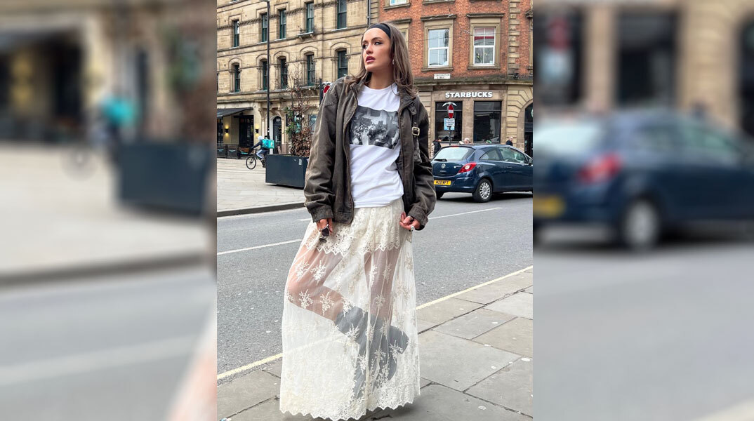 Δαντέλα με φούτερ, blazer και urban διάθεση – το στυλ που ορίζει το τώρα