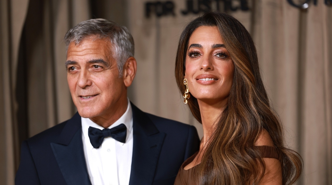 Ο Τζορτζ Κλούνεϊ με την σύζυγό του Αμάλ