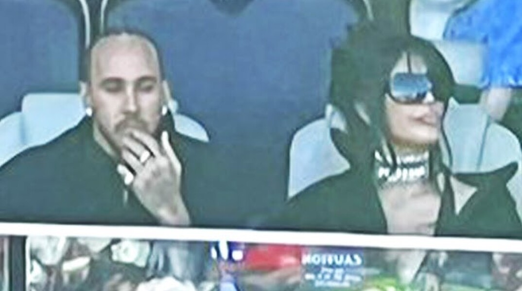 Η Κιμ Καρντάσιαν και ο Λιούις Χάμιλτον στο Super Bowl