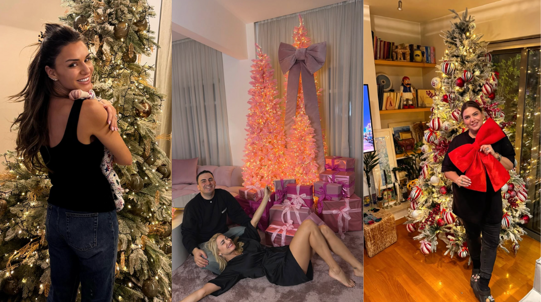 Πώς στόλισαν φέτος τα Χριστούγεννα οι Έλληνες celebrities τα σπίτια τους