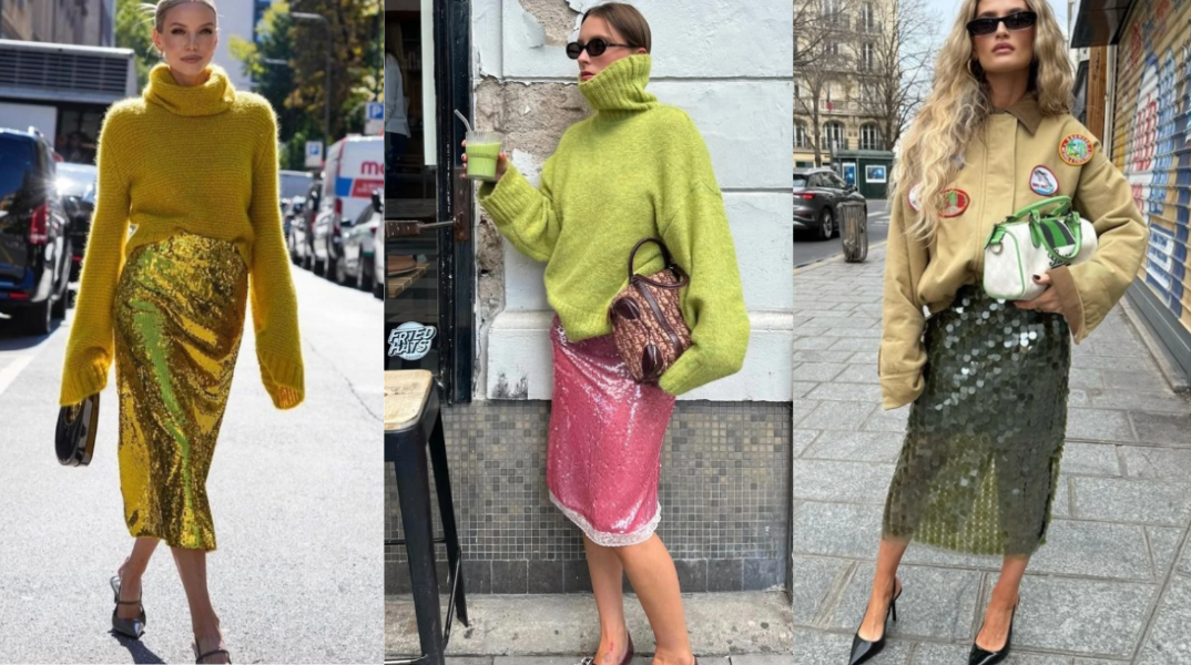 Ρούχα με παγιέτα για πρωινά outfits: 3 ιδέες για να το φορέσεις