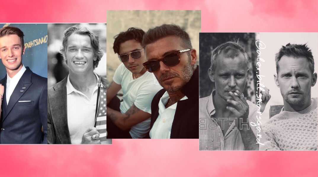 7 διάσημοι μπαμπάδες με τους φτυστούς γιους τους