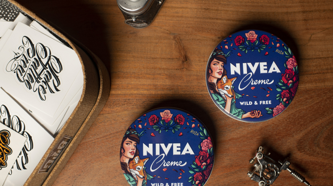 Ανατρεπτική συλλεκτική σειρά NIVEA Crème από 3 καταξιωμένες tattoo artists