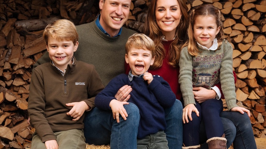 Ο πρίγκιπας Ουίλιαμ και η Κέιτ Μίντλετον με τα παιδιά τους 