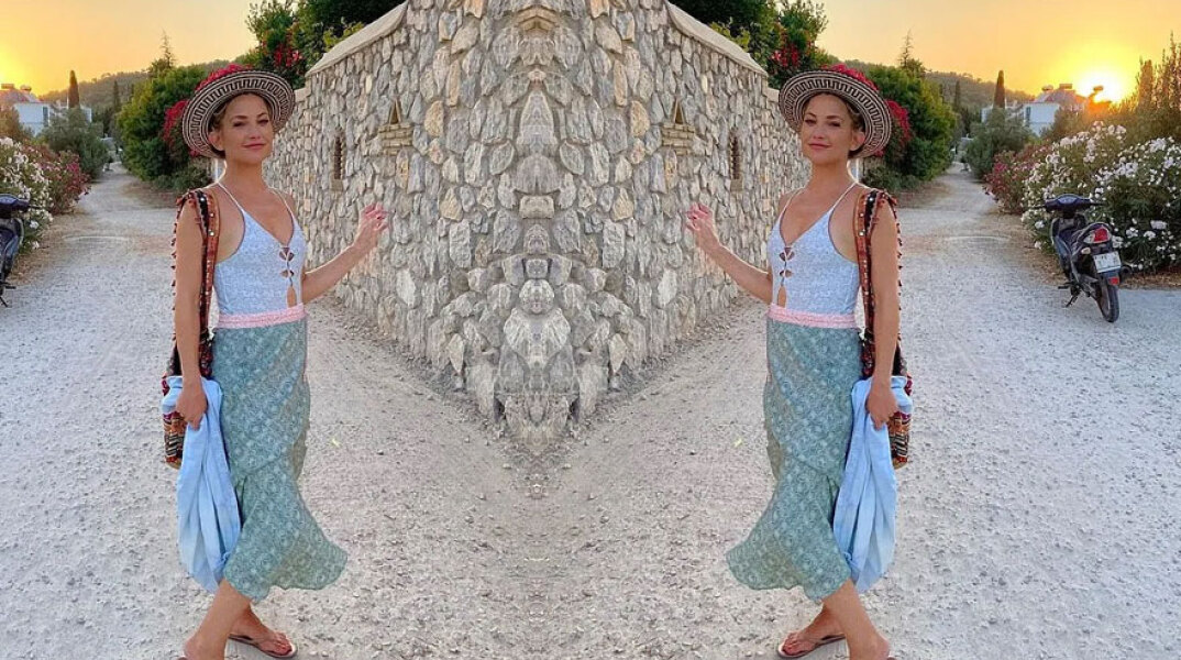 Η Κέιτ Χάντσον σε πρόσφατες διακοπές στη Σκιάθο - Η ηθοποιός επέστρεψε στο νησί για τα γυρίσματα της νέας της ταινίας