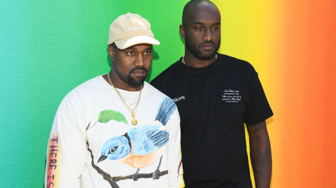 Ο Kanye West και ο Virgil Abloh. Τα ονόματα που έχουν πέσει στο τραπέζι για τη διαδοχή του Virgil Abloh στο πόστο του καλλιτεχνικού διευθυντή των ανδρικών σειρών του Louis Vuitton.