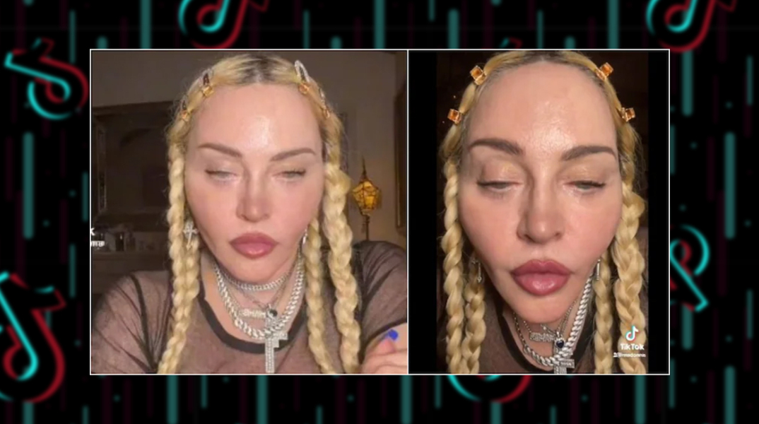Στιγμιότυπο από βίντεο της Μαντόνα στο TikTok
