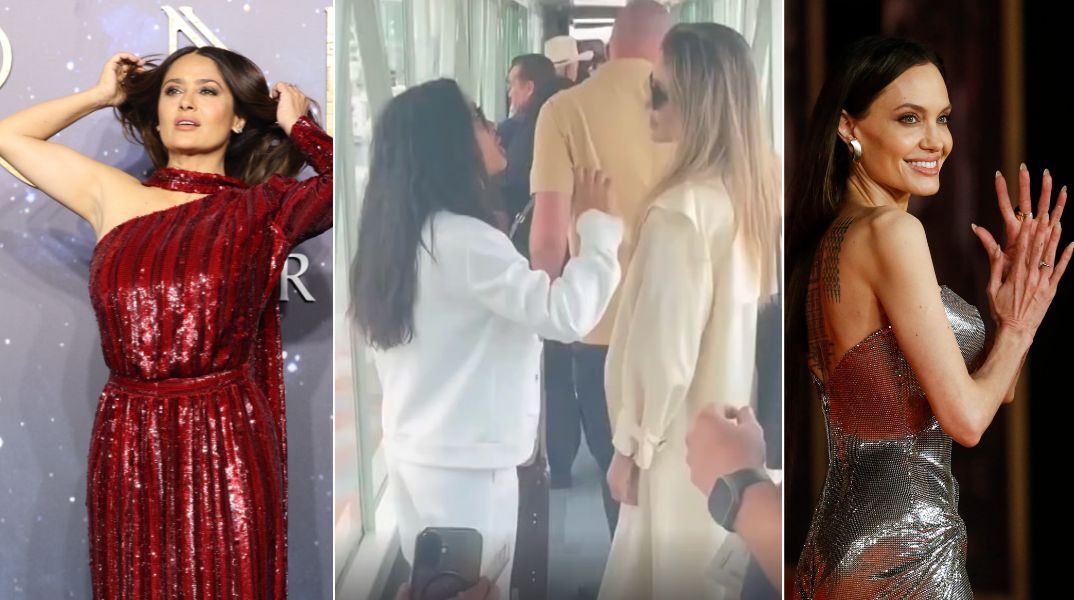 Η Αντζελίνα Τζολί και η Σάλμα Χάγιεκ ταξίδεψαν με εμπορική πτήση στο Μεξικό, εκπλήσσοντας τους επιβάτες με τη χαμηλών τόνων εμφάνισή τους.