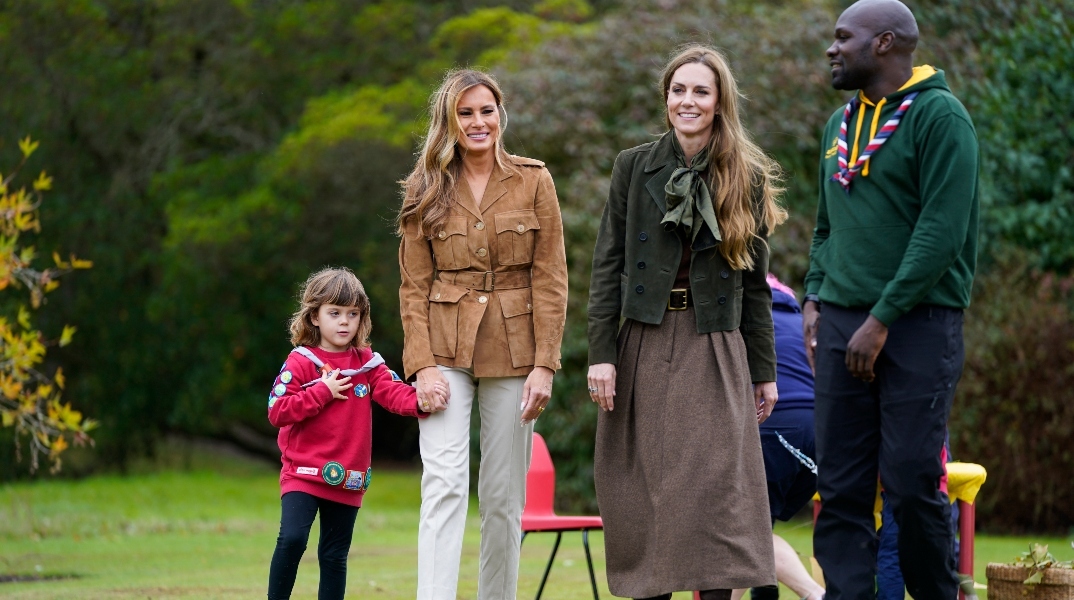 Κέιτ Μίντλετον και Μελάνια Τραμπ στην πρώτη τους συνάντηση σε εξαιρετικό κλίμα