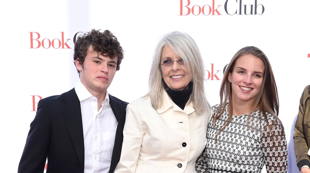 Νταϊάν Κίτον με τα παιδιά της, Ντέξτερ και Ντιούκ