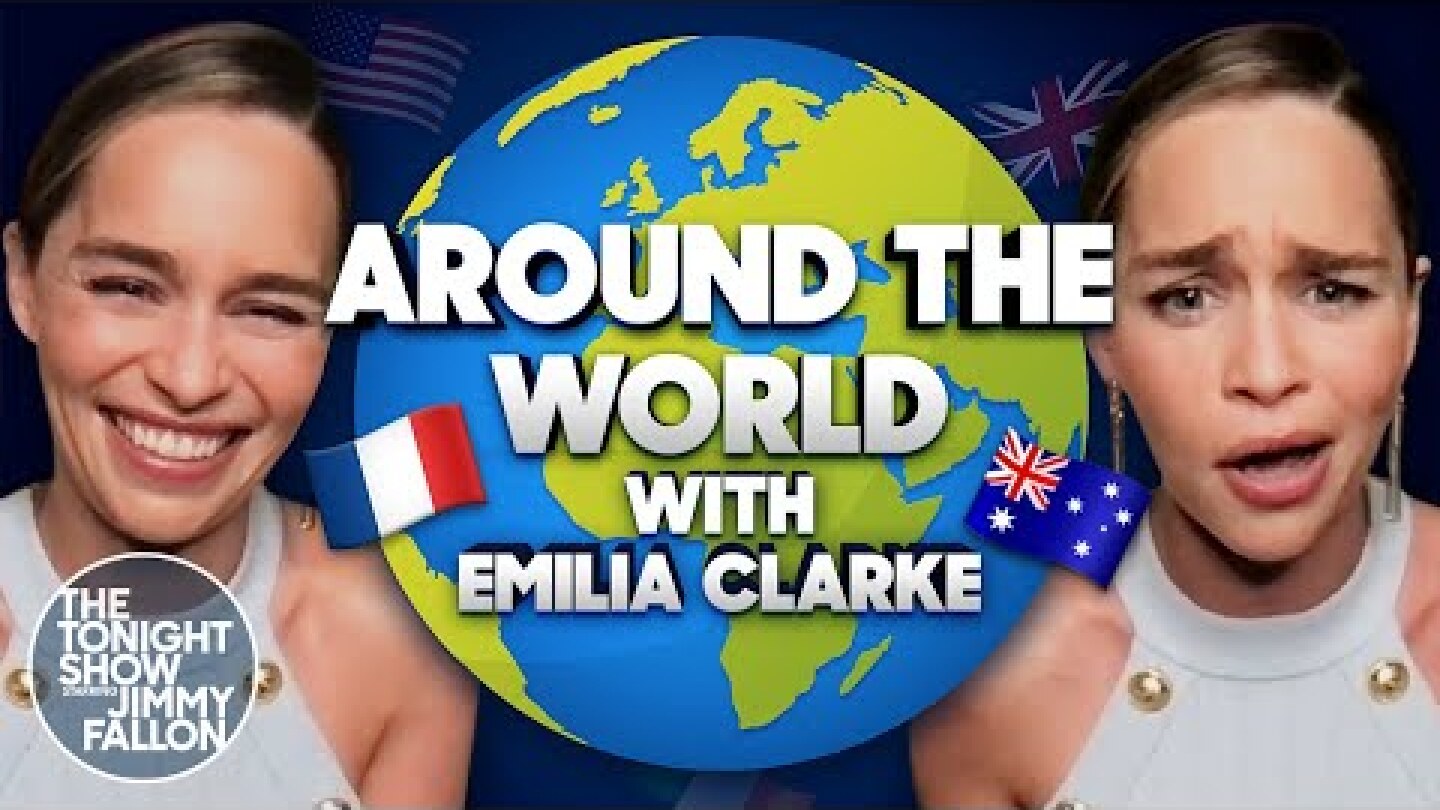 Emilia Clarke Recites "good 4 u" Using Different Accents | The Tonight Show Starring Jimmy Fallon
