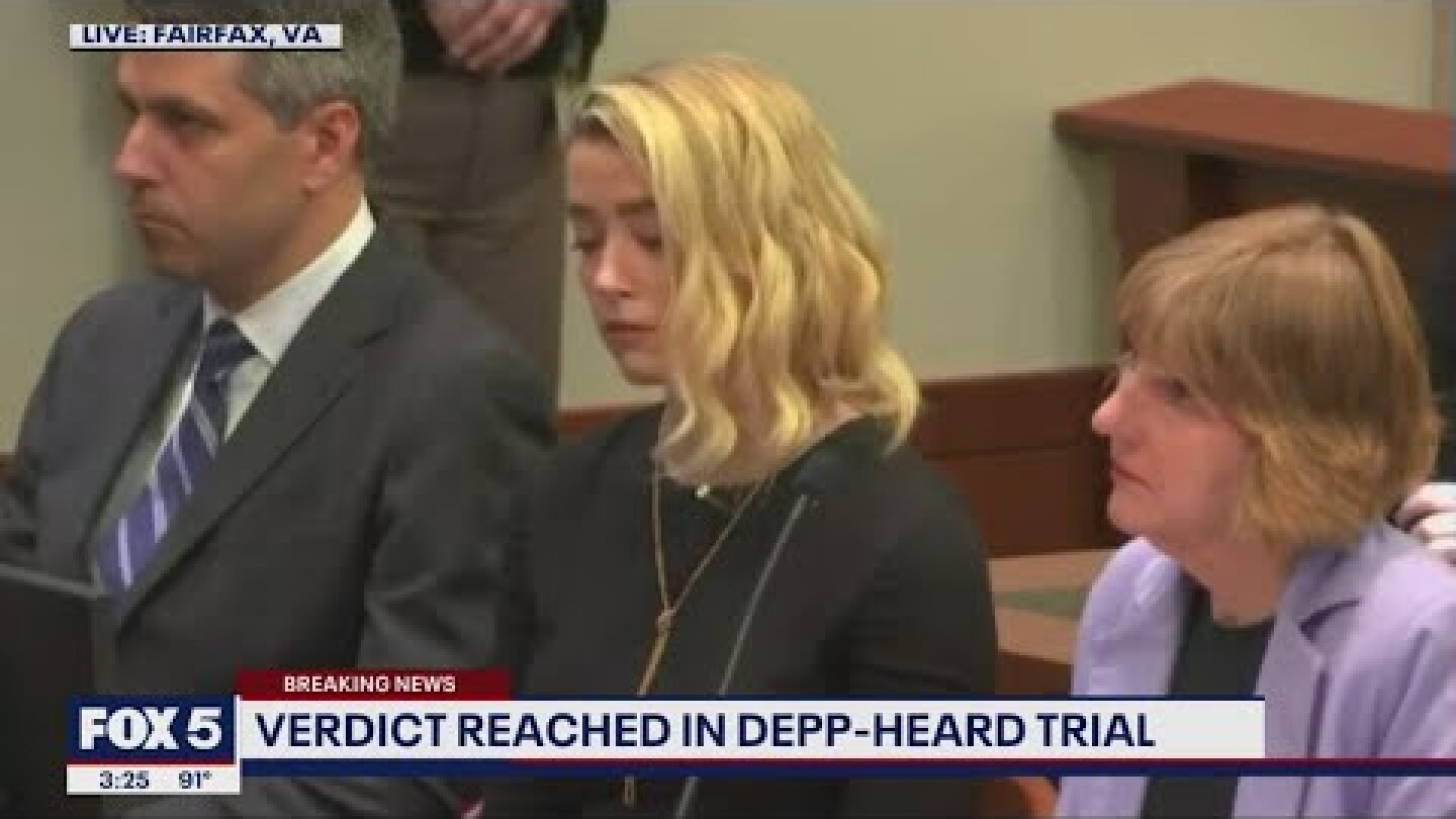 Johnny Depp-Amber Heard trial: Jury reads verdict in Heard's lawsuit against Depp | FOX 5 DC