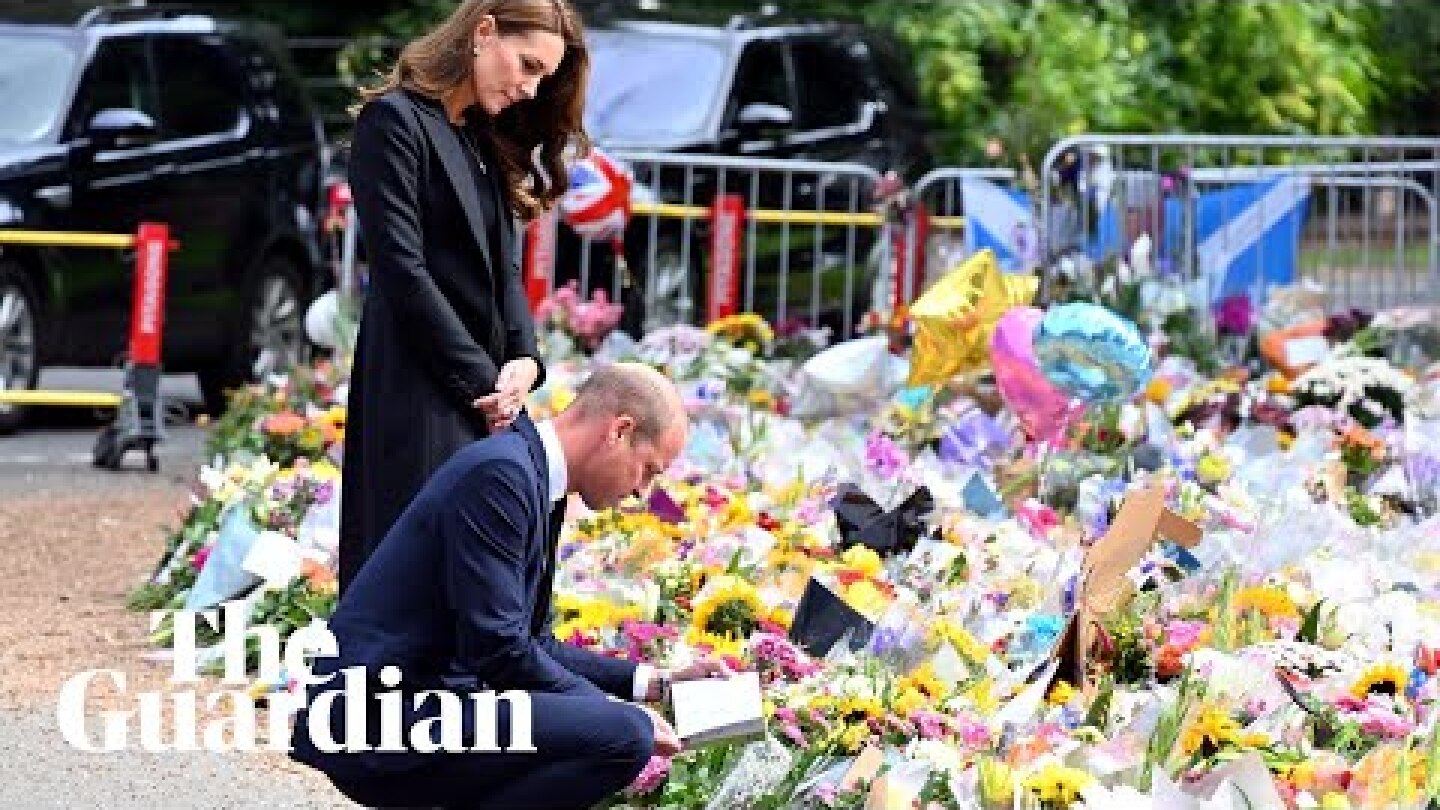 Queen procession 'brought back memories', Prince William tells wellwishers