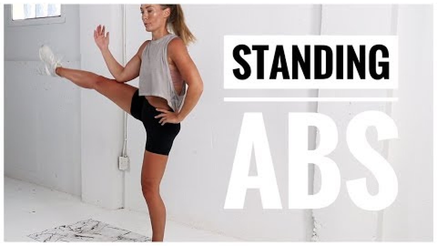 10 Minute Standing ABS WORKOUT // No Equipment