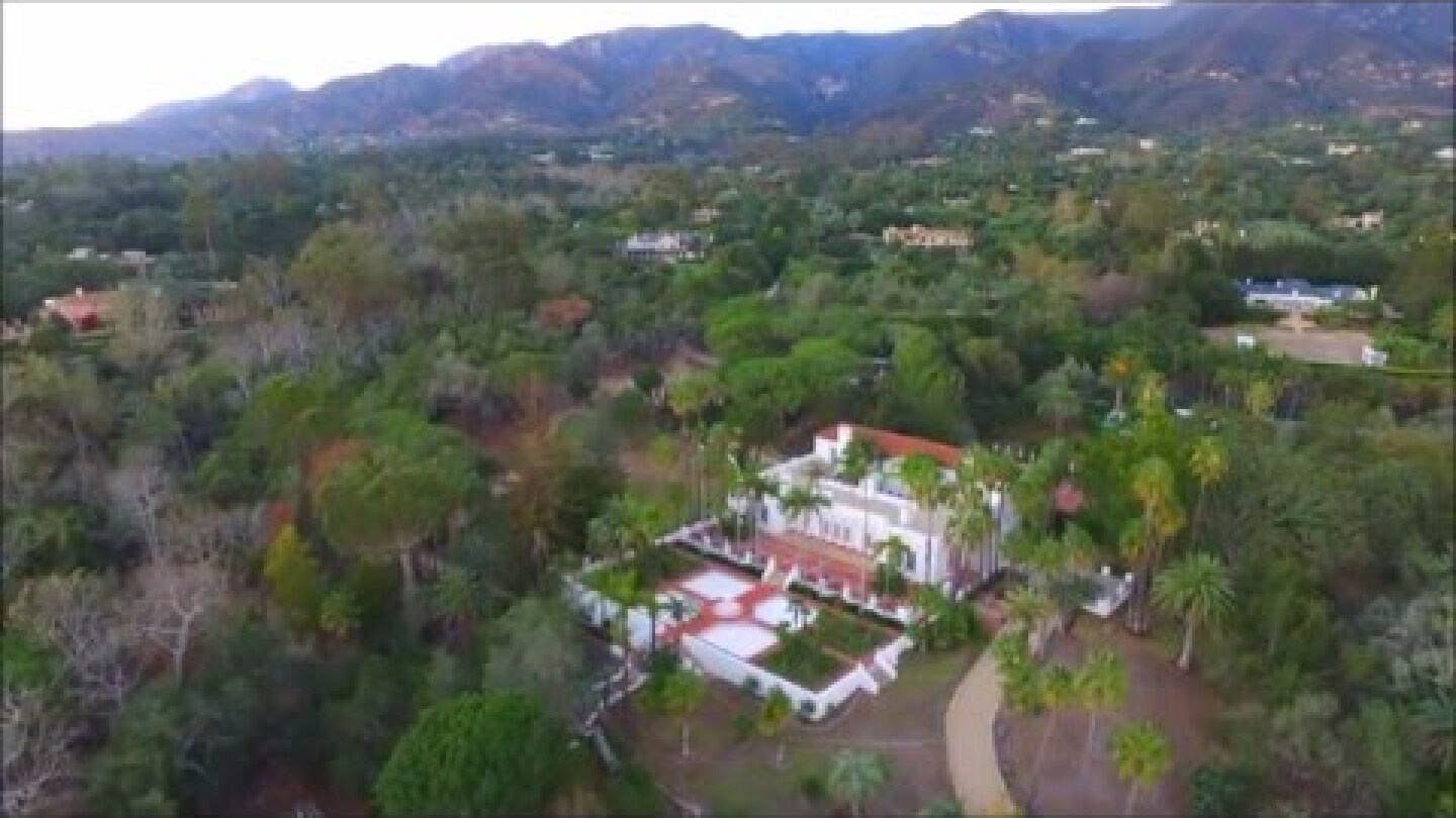 AERIAL "El Fureidis" The SCARFACE Movie Mansion-Santa Barbara,Ca. Inspire 1 4K HD