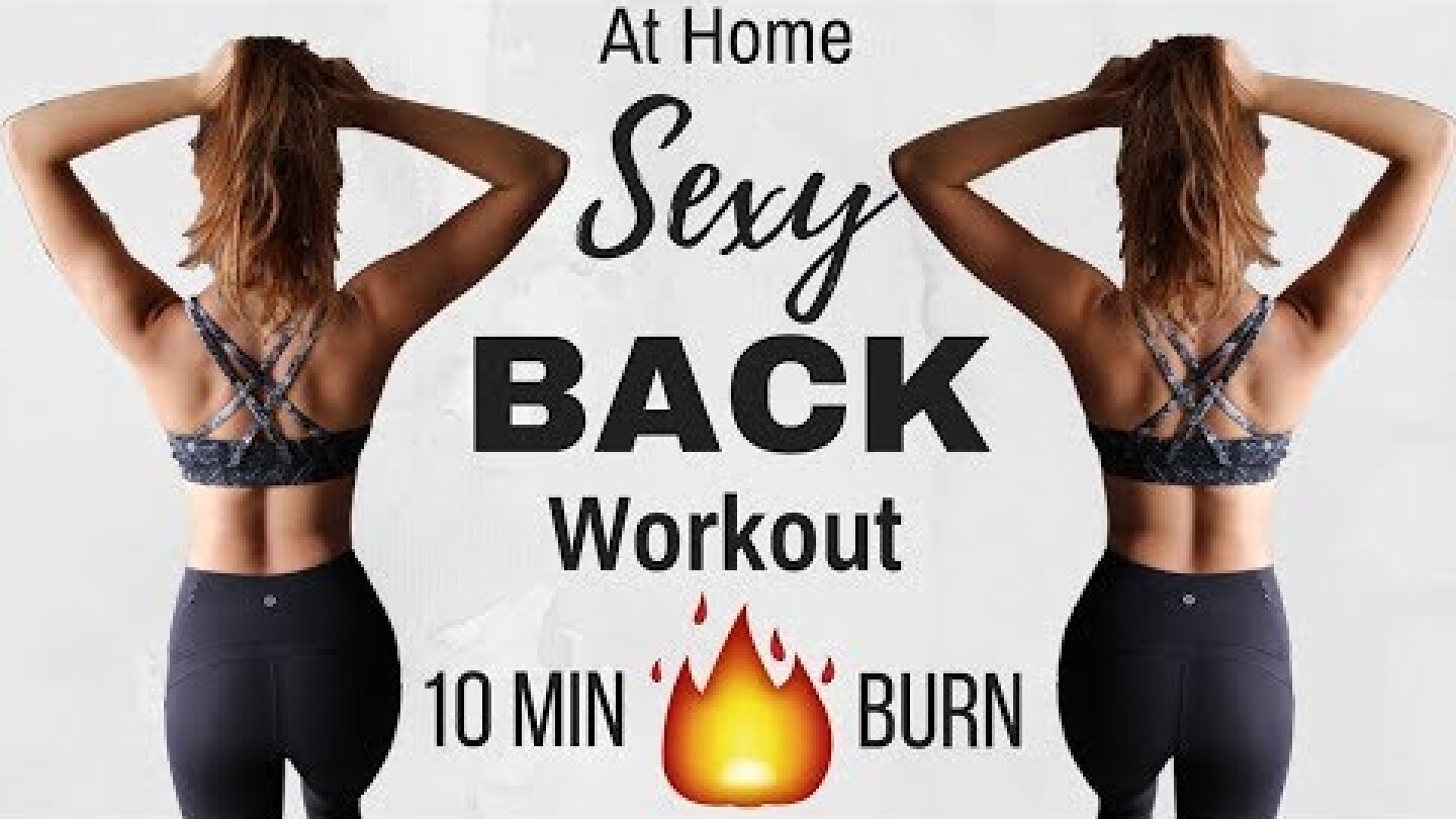10 min Intense BURN BACK FAT No Equipment Workout | HIIT At Home Routine