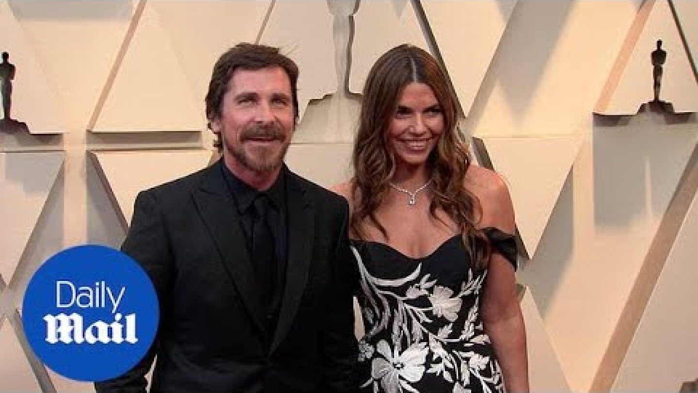 Christian Bale and his wife Sibi Blazic on 2019 Oscars carpet