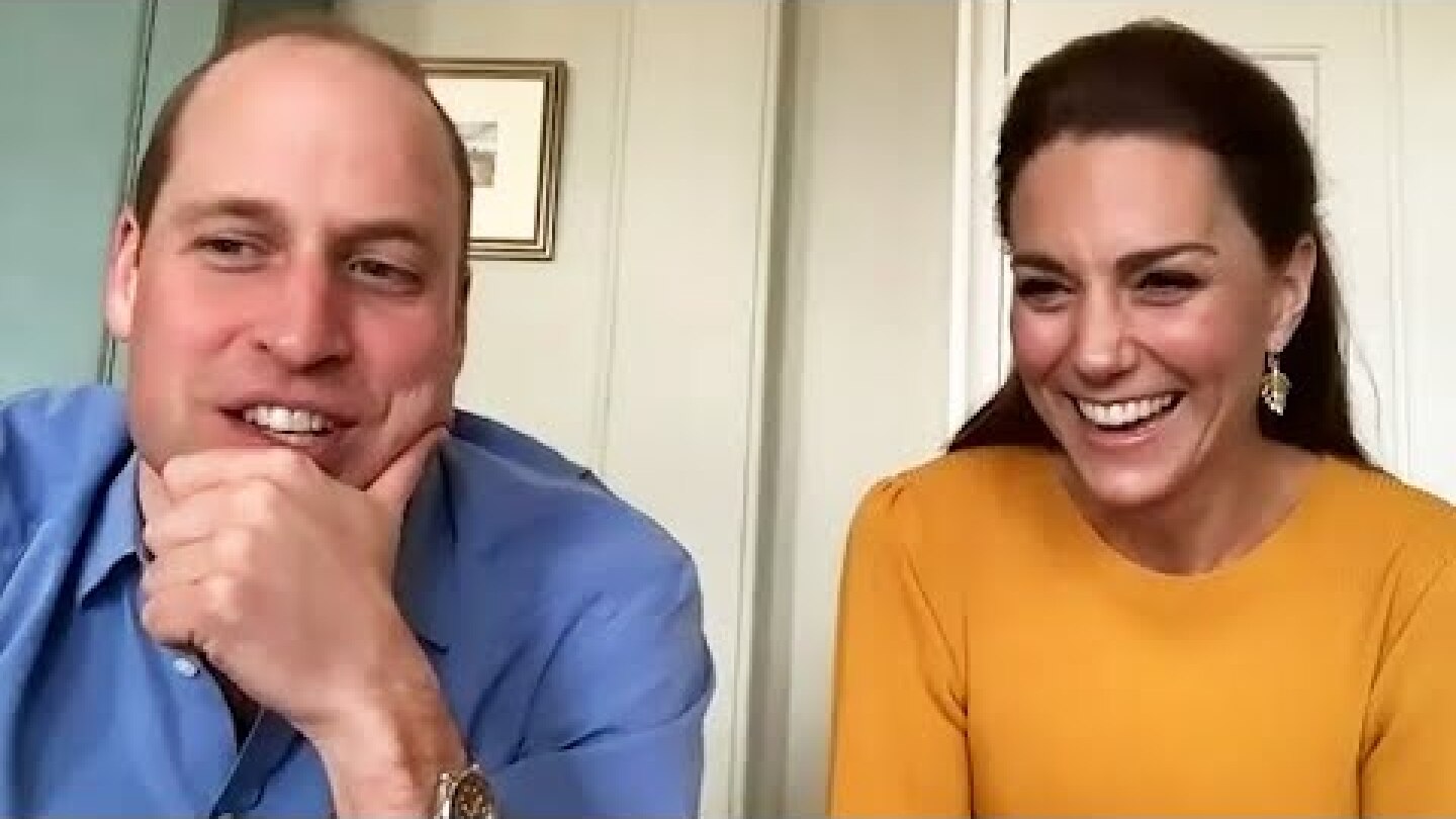 Prince William and Kate video call school children during coronavirus lockdown
