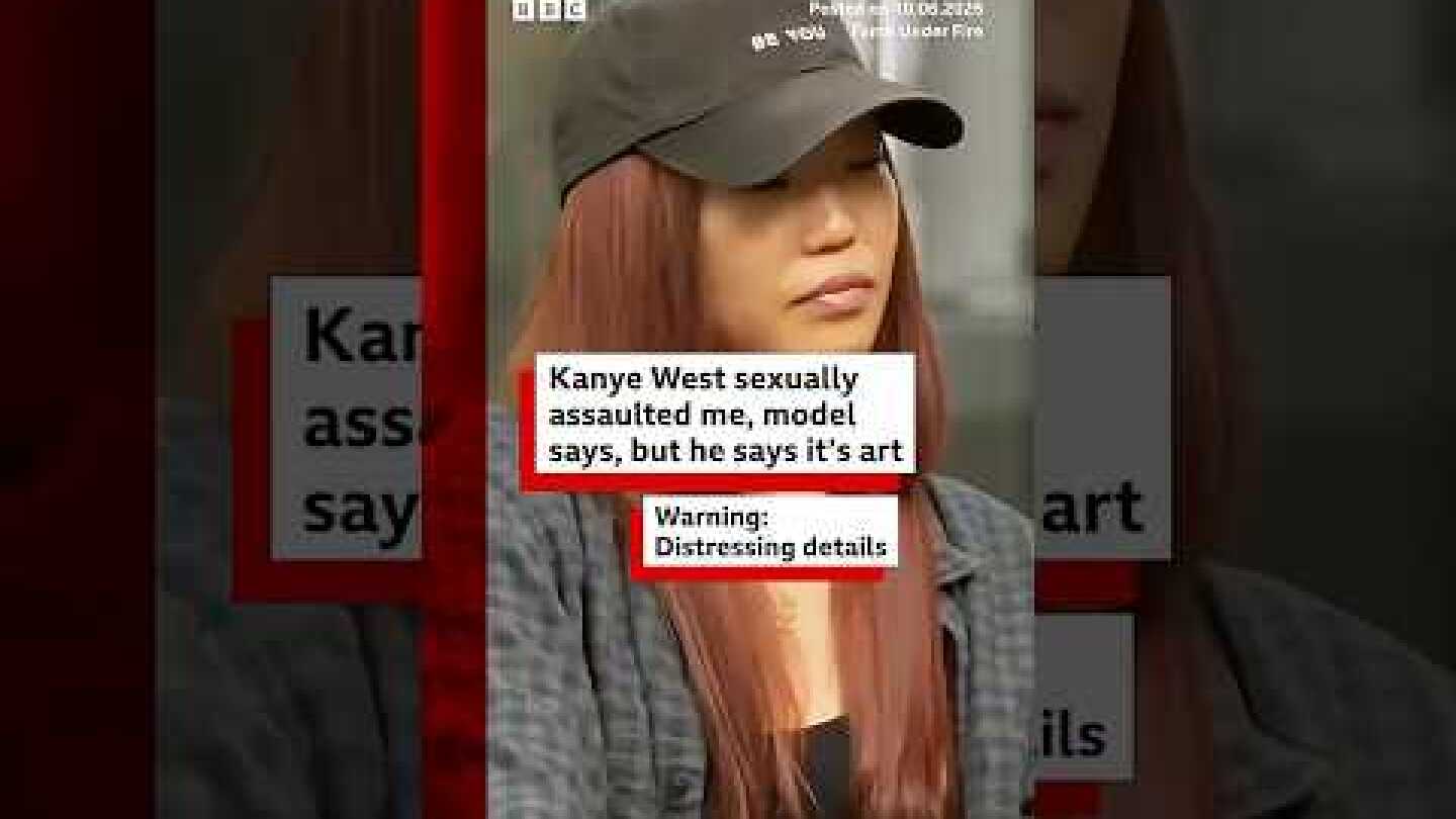 Kanye West assaulted me, says model, but he says it’s art. #KanyeWest #BBCNews