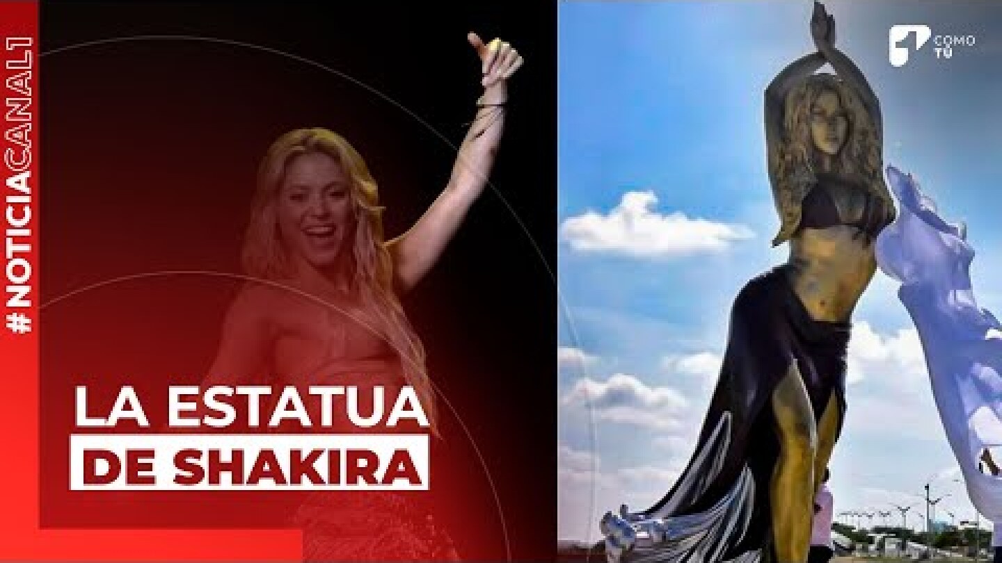 Estatua de Shakira fue inaugurada en Barranquilla | Canal 1
