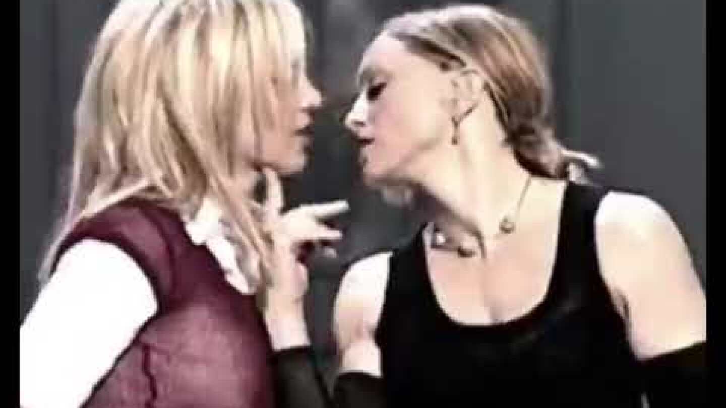 Madonna, Britney Spears and Christina Aguilera Rehearsal VMA 2003 kiss