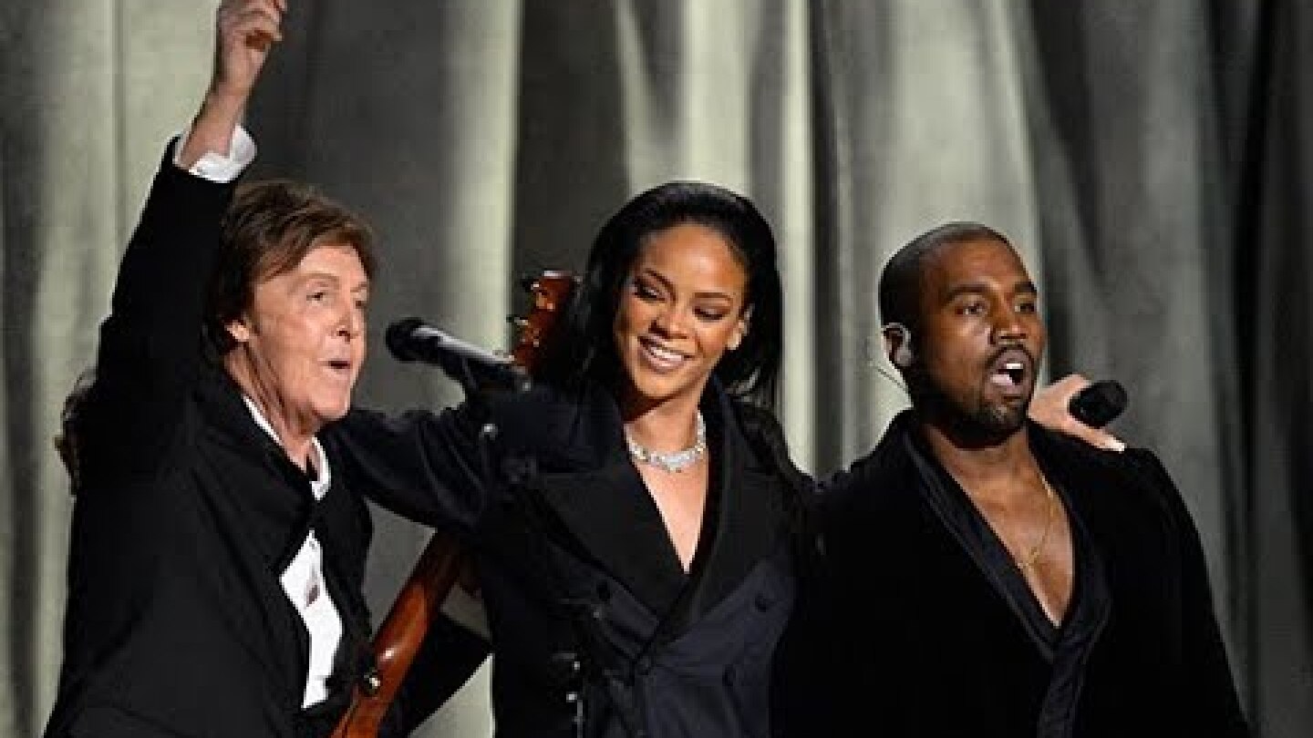Rihanna, Kanye West & Paul McCartney - FourFiveSeconds live at the Grammys 2015