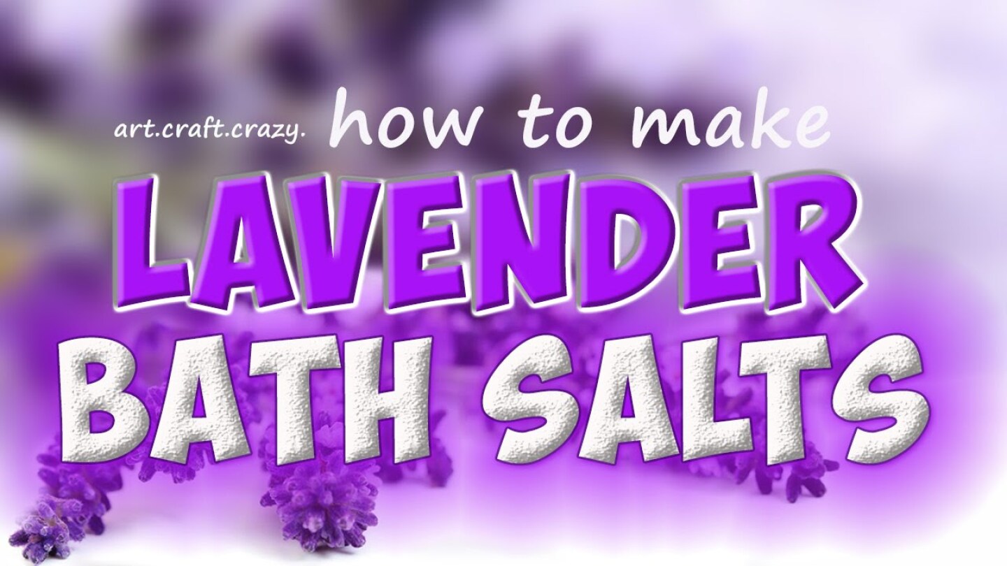 lavender bath salts tutorial | dried lavender