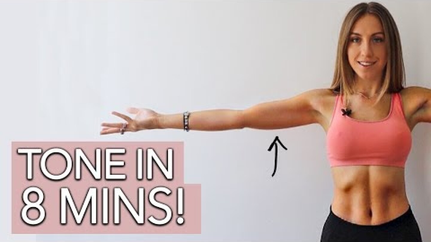 Tone Your Arms Workout - No Equipment (QUICK + INTENSE)