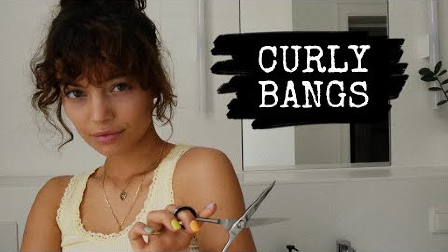 How to cut & style curly bangs | Vivi König