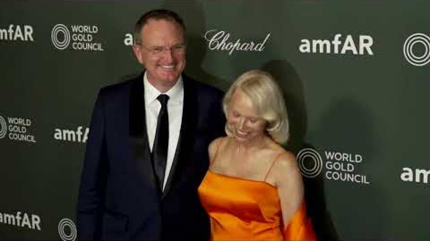 Pamela Anderson honored at Venice amfAR gala, stars in attendance