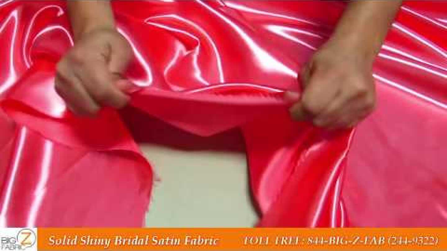 Solid Shiny Bridal Satin Fabric