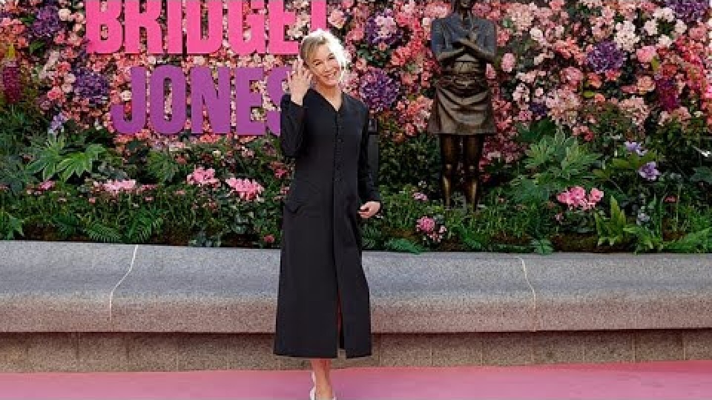 Renée Zellweger unveils new Bridget Jones statue in London