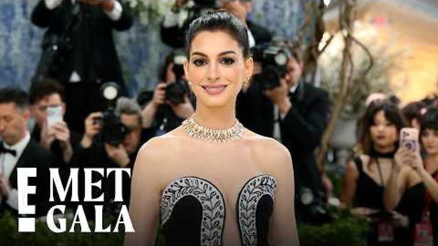 Anne Hathaway’s Met Gala 2026 Dress Is An Ode to the Grecian Urn | E! News