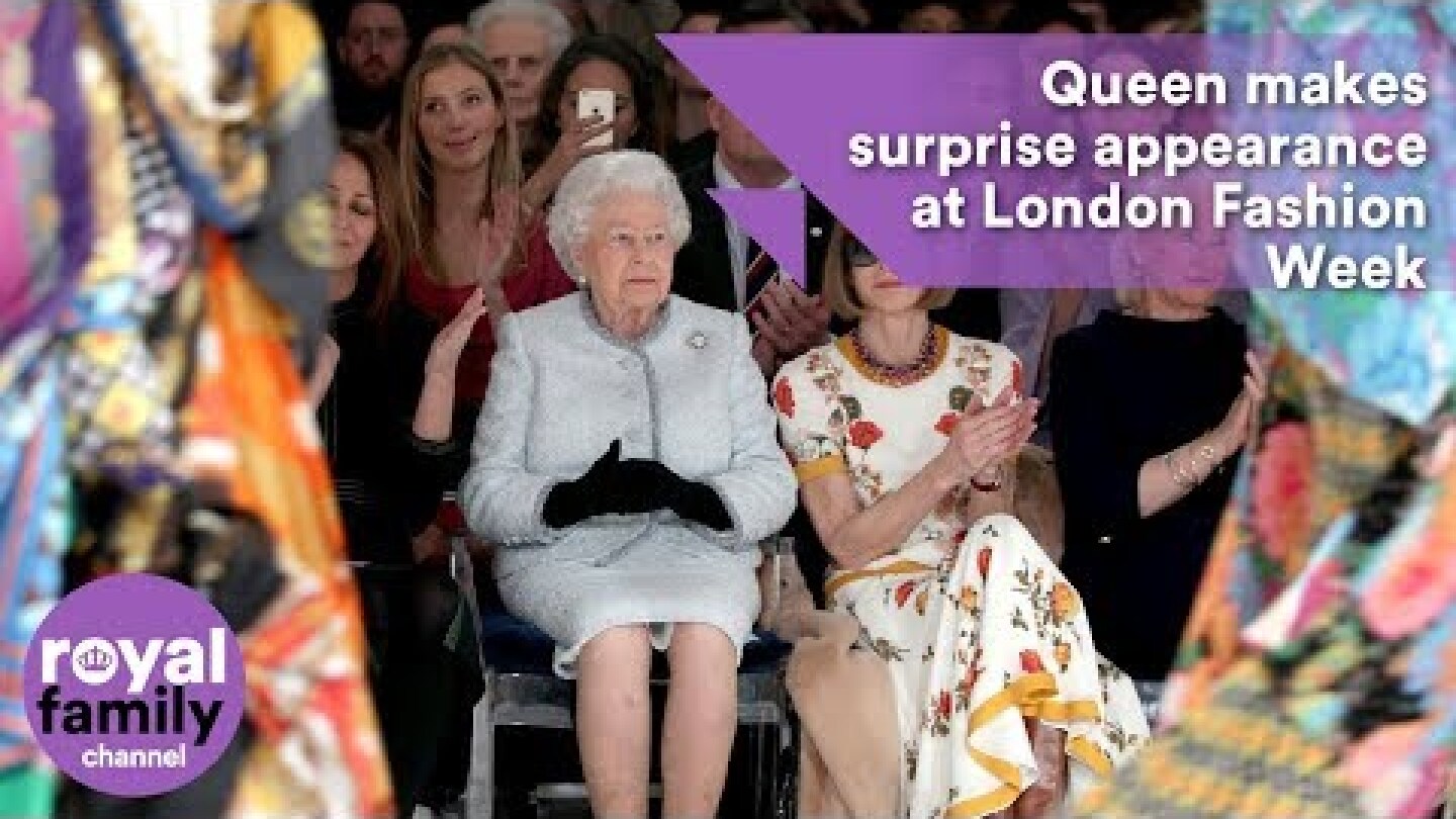 Queen makes surprise appearance at London Fashion Week