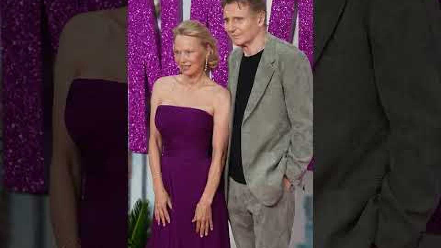 Pamela Anderson and Liam Neeson at 'The Naked Gun' UK Premiere