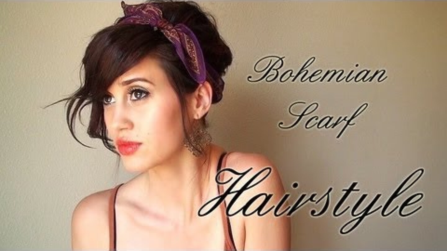 Creative Hairstyles: Scarf Updo