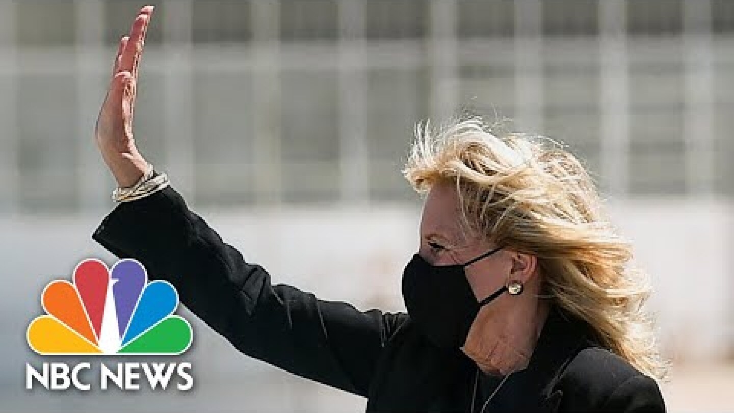 First Lady Jill Biden Pranks Media, Staff With Wig On April Fool’s Day | NBC News NOW