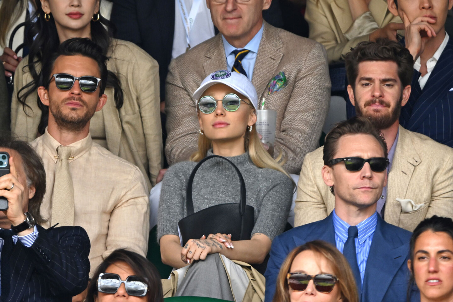  Jonathan Bailey, Ariana Grande και Andrew Garfield στο Wimbledon 2023