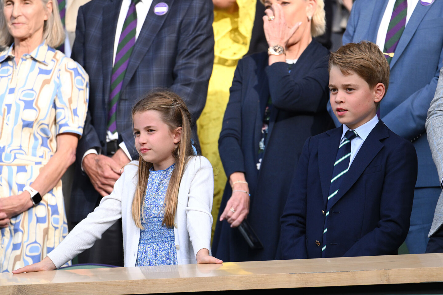 Princess Charlotte of Wales and Prince George of Wales στο Wimbledon 2023