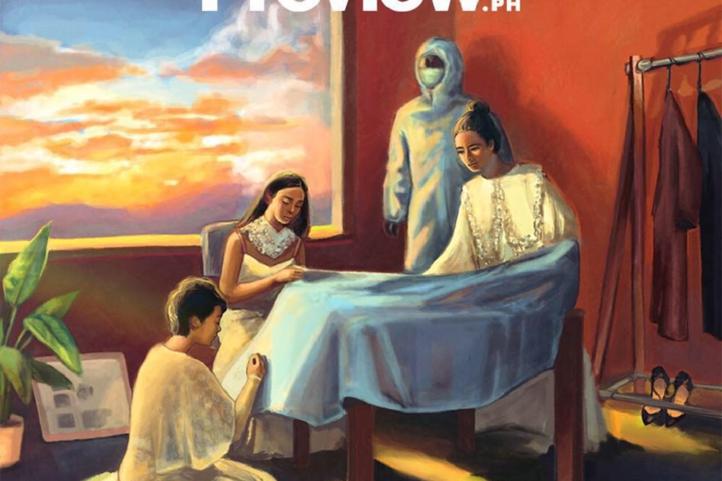 To εξώφυλλο του περιοδικού Preview από τις Φιλιππίνες με ένα υπέροχο έργο τέχνης της εποχής.