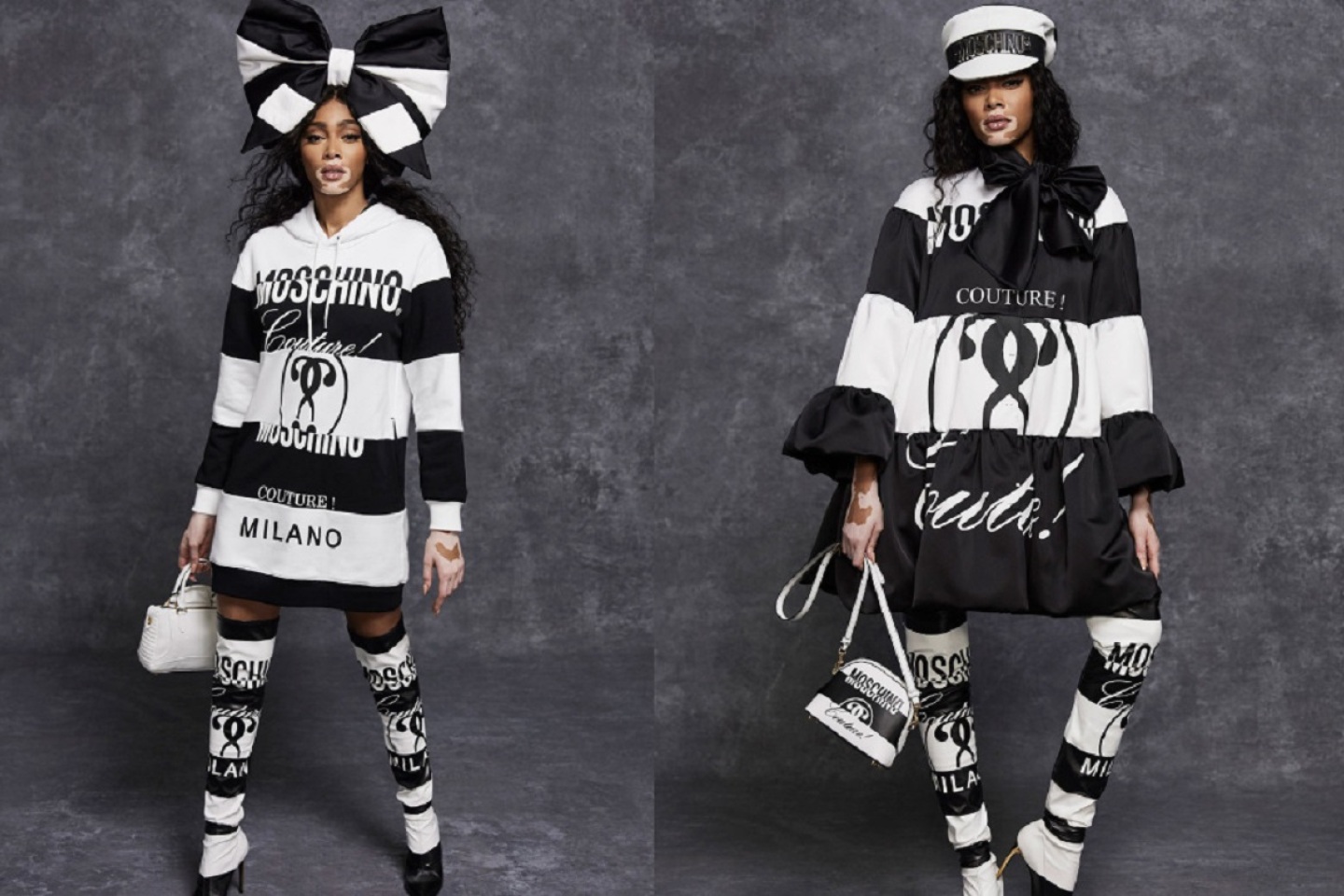 Η Winnie Harlow για τη Moschino ©Marcus_mam