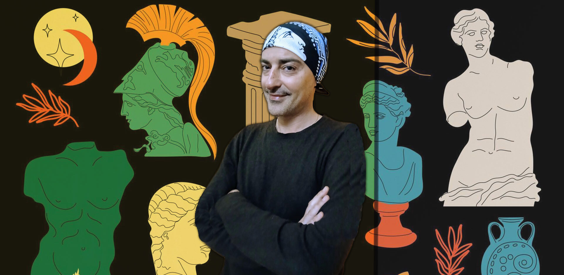 Τα μαντίλια του Γιώργου Παυριανού | Θανάσης Αλευράς με μαντίλα του Γιώργου