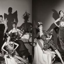 Moschino FW2022: Η νέα ασπρόμαυρη διαφημιστική καμπάνια του οίκου φέρει την υπογραφή του Στίβεν Μάισελ.