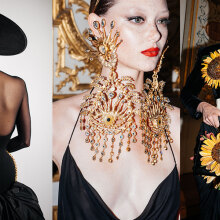 Μοντέλα από το fashion show του οίκου Schiaparelli, για το Φθινόπωρο/Χειμώνα 2022-2023