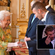 Ο Ντέιβιντ Μπέκαμ συναντά τη βασίλισσα Ελισάβετ (Κεντρική) - Τα δάκρυα συγκίνησης στο λαϊκό προσκύνημα (Ένθετη)