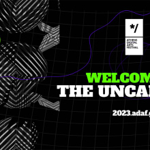 Η αφίσα του Athens Digital Arts Festival - «Welcome to the Uncanny»