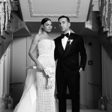 Στιγμιότυπο από τον γάμο της Demet Özdemir με τον Oğuzhan Koç