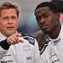 Ο Μπραντ Πιτ στα γυρίσματα της νέας του ταινίας στο Silverstone